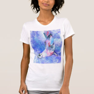 Pintura de camiseta con baño de foca feliz