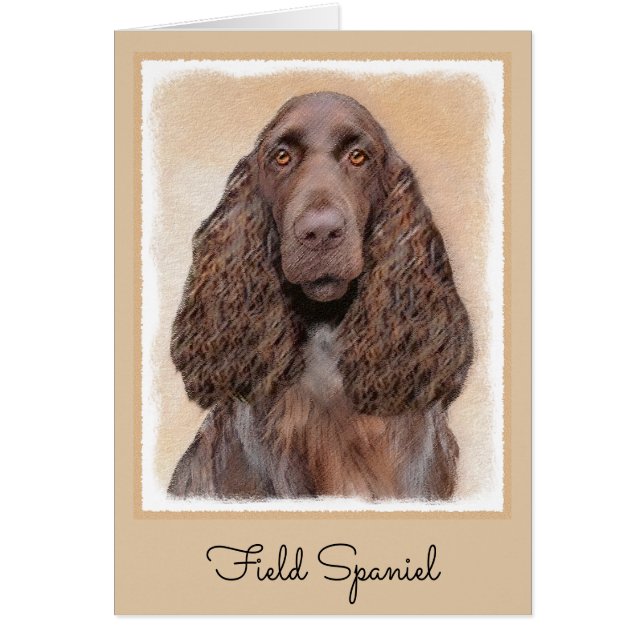 Pintura de campo español - Arte de perro original  (Frente)