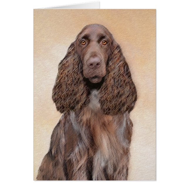 Pintura de campo español - Arte de perro original  (Frente)