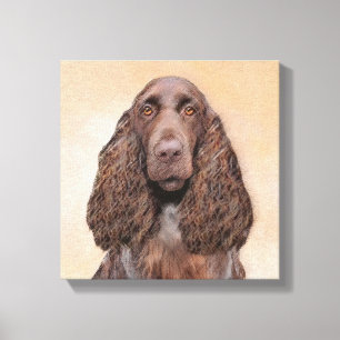 Pintura de campo español - Arte de perro original 