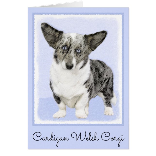 Pintura de Cardigan Welsh Corgi - Arte Perro Origi (Frente)