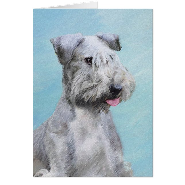 Pintura de Cesky Terrier - Arte de Perro Original. (Frente)
