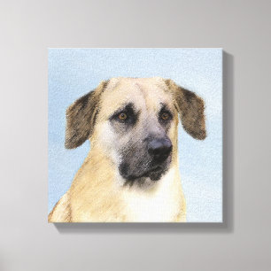 Pintura de Chinook (Orejas caídas) - Arte Perro Or