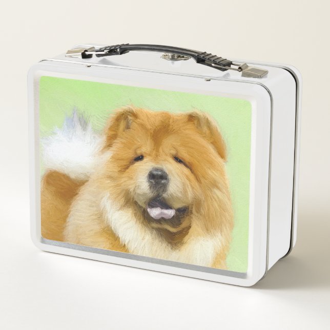 Pintura de Chow Chow - Arte Perro Original. (Reverso)