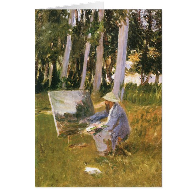 Pintura de Claude Monet, borde de una madera por s (Frente)