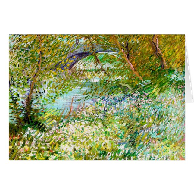 Pintura de Clichy Van Gogh, banco del Sena Pont (Anverso (Horizontal))