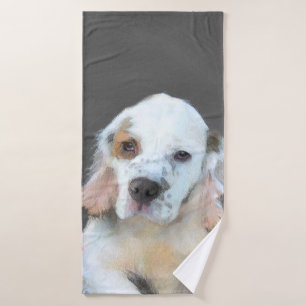 Pintura de Clumber Spaniel - Arte de Perro Origina