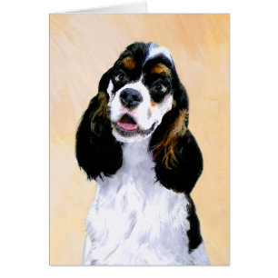 Pintura de Cocker Spaniel (Parti) - Arte Perro Ori