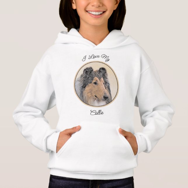 Pintura de Collie (Rough) - Arte de Perro Original (Anverso)
