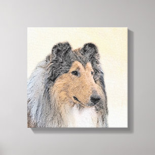 Pintura de Collie (Rough) - Arte de Perro Original