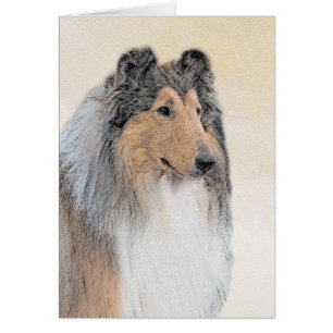 Pintura de Collie (Rough) - Arte de Perro Original