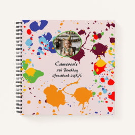 Pintura de colorido libro de visitas del Fiesta de