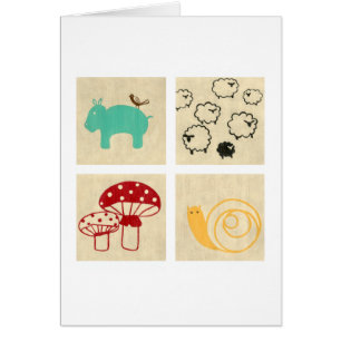 Pintura de cuatro bloques de madera para niños