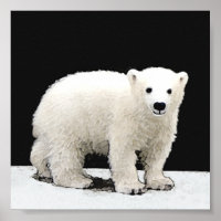 Pintura de Cubo de Oso Polar - Arte de Vida Silves