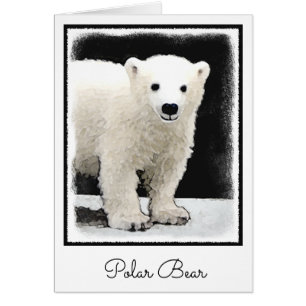 Pintura de Cubo de Oso Polar - Arte de Vida Silves