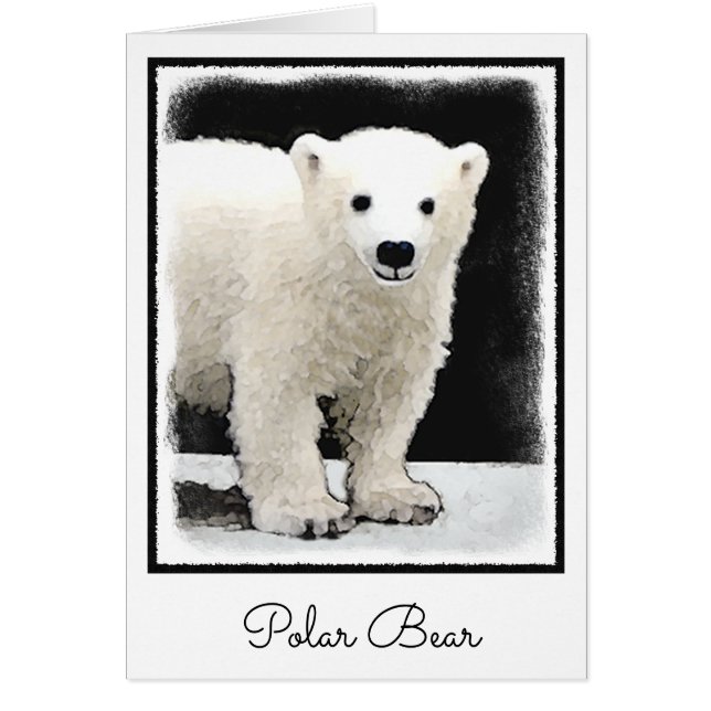 Pintura de Cubo de Oso Polar - Arte de Vida Silves (Frente)