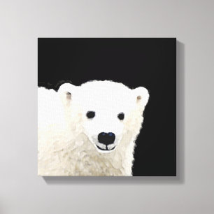 Pintura de Cubo de Oso Polar - Arte de Vida Silves