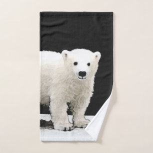 Pintura de Cubo de Oso Polar - Arte de Vida Silves