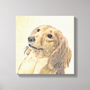 Pintura de Dachshund (de cabello largo) - Arte Per