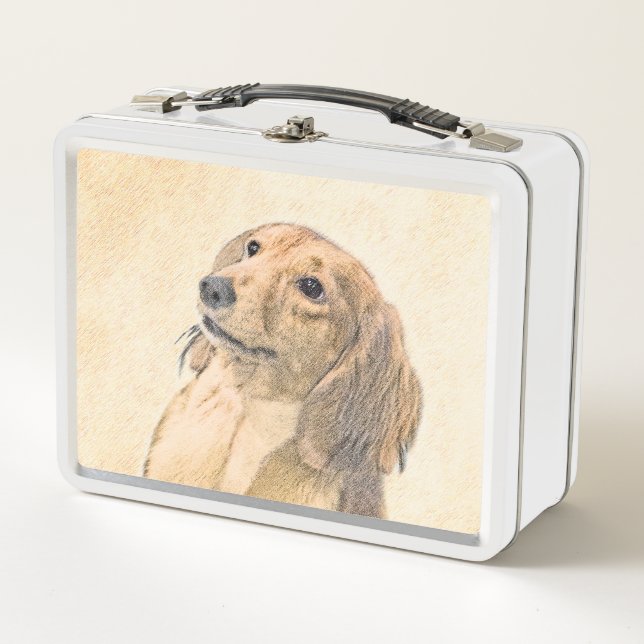 Pintura de Dachshund (de pelo largo) - Arte origin (Anverso)
