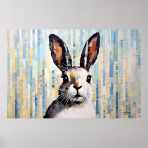 Pintura de decoración de arte animal conejo conejo