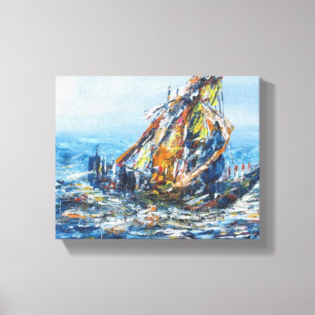 Pintura de decoración de pared de barco (Anverso)