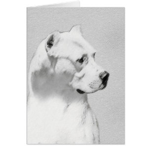 Pintura de Dogo Argentino - Arte original del perr
