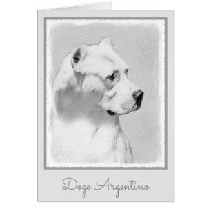 Pintura de Dogo Argentino - Arte original del perr