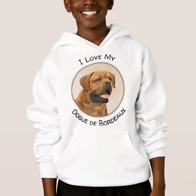 Pintura de Dogue de Burdeos - Arte de perro origin (Anverso)