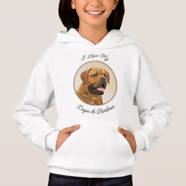 Pintura de Dogue de Burdeos - Arte de perro origin (Anverso)