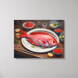 Pintura de emperador rojo - Impresión de lienzo en