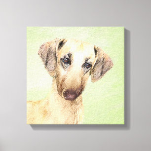 Pintura de eslúpulos - Arte de perro original lind