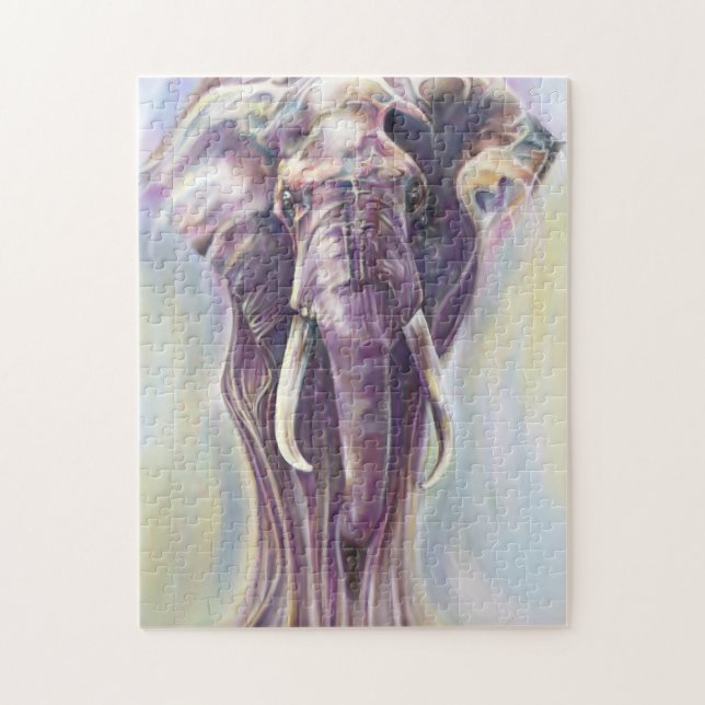 Pintura de Espíritu Elefante - Rompecabezas (Vertical)