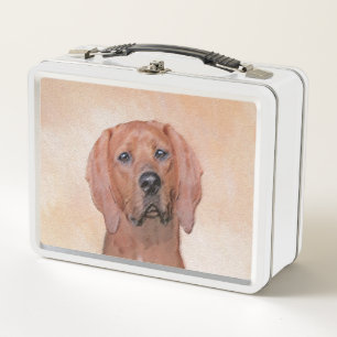 Pintura de esquinas rojas - Arte de perros origina