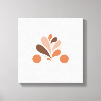 Pintura de flores sobre lienzo