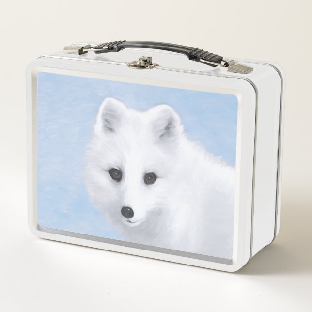Pintura de Fox Ártica - Arte de Vida Silvestre Ori (Anverso)