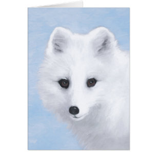 Pintura de Fox Ártica - Arte de Vida Silvestre Ori