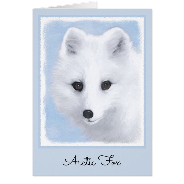 Pintura de Fox Ártica - Arte de Vida Silvestre Ori (Frente)