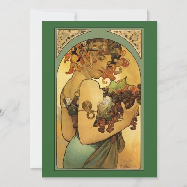 Pintura de fruta de Alphonse Mucha (Anverso)