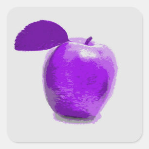 Pintura de fruta de Apple morado - Pegatinas