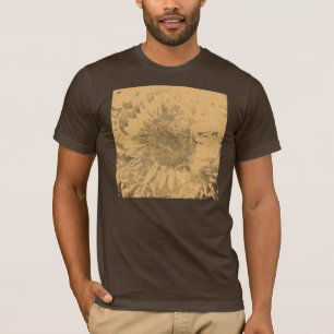 Pintura de girasol vintage #2 camiseta