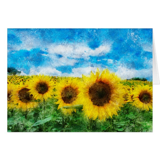 Pintura de girasoles (Anverso (Horizontal))