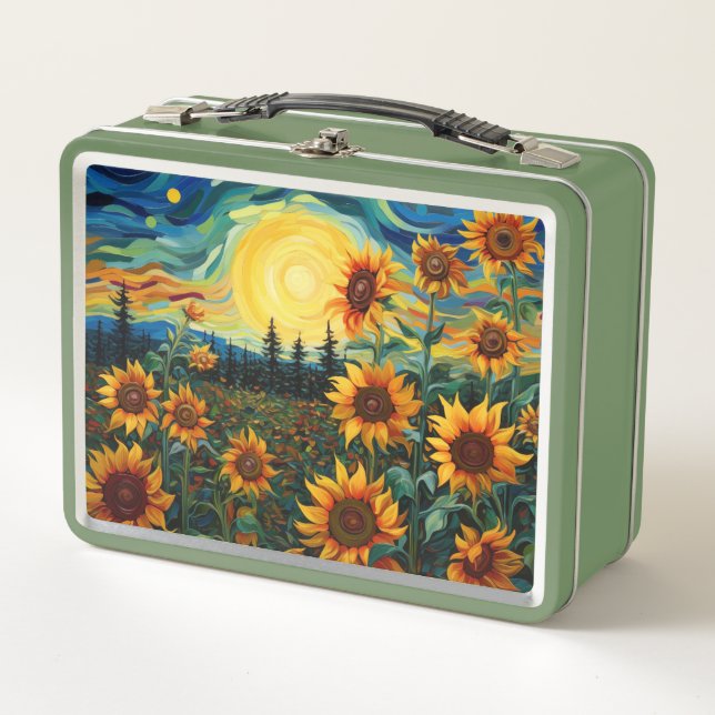 Pintura de Girasoles de Van Gogh (Anverso)