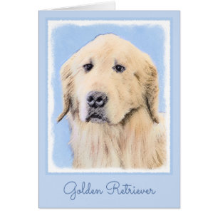 Pintura de Golden Retriever - Cute original Dog Ar