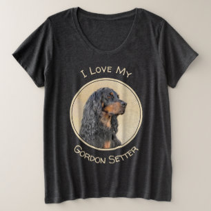 Pintura de Gordon Setter - Arte de Perro Original.