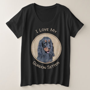 Pintura de Gordon Setter - Arte de Perro Original.