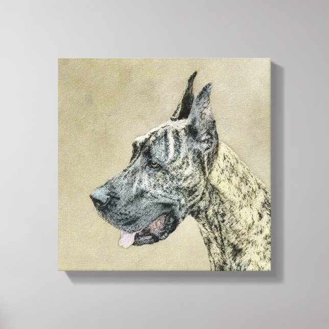 Pintura de gran dano (Brindle) - Arte original del (Anverso)