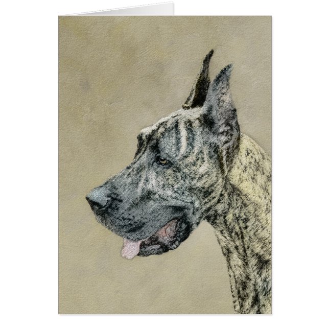 Pintura de gran dano (Brindle) - Arte original del (Frente)