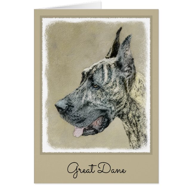 Pintura de gran dano (Brindle) - Arte original del (Frente)