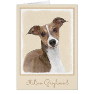Pintura de Greyhound italiana - Arte Perro Origina